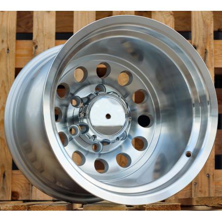 R15x12 6X139.7 ET M72 110.1 B1495 Polished Silver (MS) For 4X4 (Z3)
