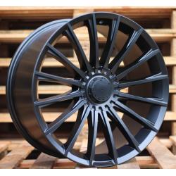 R19x9.5 5X112 ET 35 66.6 B1499 Black Half Matt (BLHM) For MER (K5) (Rear+Front)