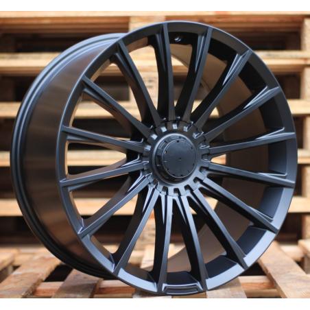 R19x9.5 5X112 ET 35 66.6 B1499 Black Half Matt (BLHM) For MER (K5) (Rear+Front)