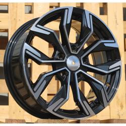 R16x6.5 5X114.3 ET 41 66.1 B1518 Black Polished (MB) For RENAU (Z1)