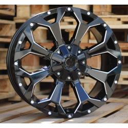R20x9 12X135/139 ET 0 106.1 B1521 Black (BL) For 4X4 (K3) (Milling)