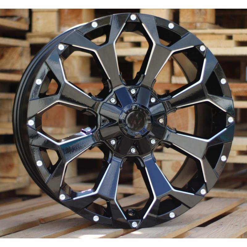 R20x9 12X135/139 ET 0 106.1 B1521 Black (BL) For 4X4 (K3) (Milling) R20x9 12X135/139 ET 0 106.1 B1521 Black (BL) For 4X4 (K3) (Milling)