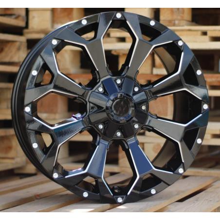 R20x9 12X135/139 ET 0 106.1 B1521 Black (BL) For 4X4 (K3) (Milling)