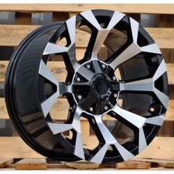 R18x9 6X139.7 ET 0 106.1 B1521 Black Polished (MB) For 4X4 (Z4)