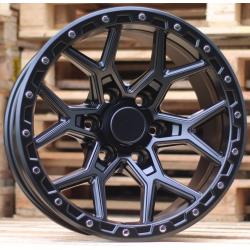 R17x9 6X139.7 ET M12 110.1 B1536 Black Half Matt (BLHM) For 4X4 (Z2)