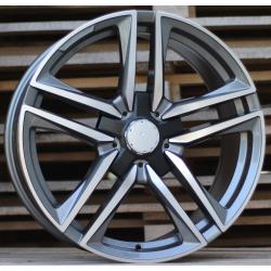 R19x9.5 5X112 ET 45 66.6 B1558 Grey Polished (MG) For MER (P) (Rear+Front (AKC 80 Eur))