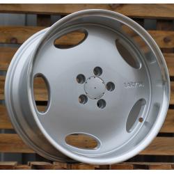 R18x8.5 5X112 ET 35 66.6 B1563 Silver+Polished Lip (SP) For MER (P2+Z1+Z4) (MONOBLOCK Style Rear+Front)