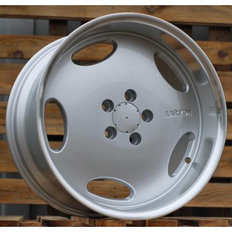 R18x8.5 5X112 ET 35 66.6 B1563 Silver+Polished Lip (SP) For MER (P2+Z1+Z4) (MONOBLOCK Style Rear+Front)