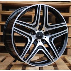 R21x10 5X112 ET 46 66.6 BK206 (BY157) Black Polished (MB) For MER (Z3)