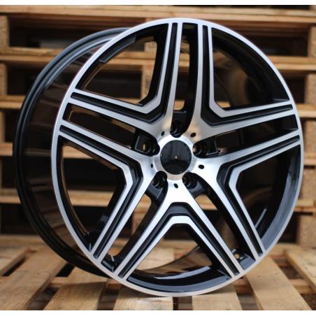 R21x10 5X112 ET 46 66.6 BK206 (BY157) Black Polished (MB) For MER (Z3)