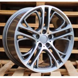 R20x10 5X120 ET 51 72.6 B1600 Grey Polished+Powder Coating (MGPC) For BMW (P) (Rear+Front For BMW X3)