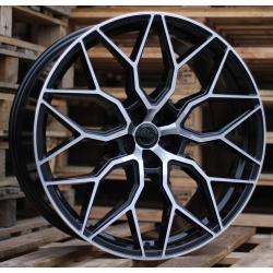 R23x10.5 5X112 ET 25 66.5 B1604 Black Polished (MB) For RACIN (Z4) (STYLE VOSSEN)