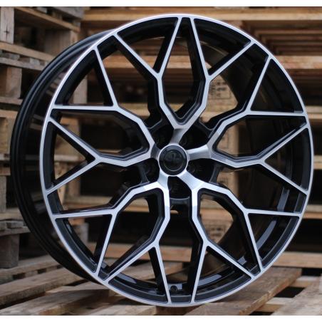 R23x10.5 5X112 ET 25 66.5 B1604 Black Polished (MB) For RACIN (Z4) (STYLE VOSSEN)