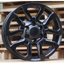 R18x7.5 6X139.7 ET 25 106 B1623 Black Half Matt (BLHM) For TOYOT (Z2) (4x4)