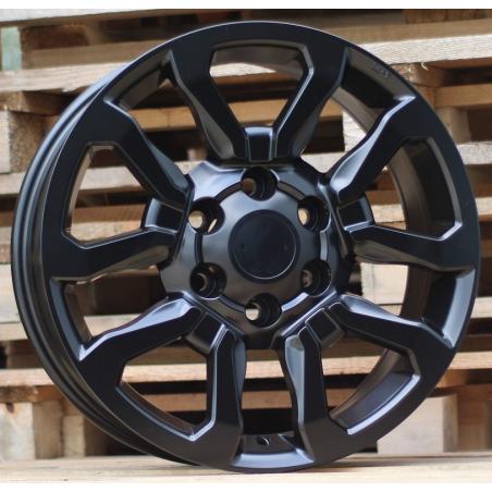 R18x7.5 6X139.7 ET 25 106 B1623 Black Half Matt (BLHM) For TOYOT (Z2) (4x4)