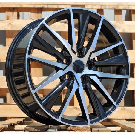 R18x8 5X114.3 ET 50 60.1 B1638 Black Polished (MB) For TOYOT (Z1)