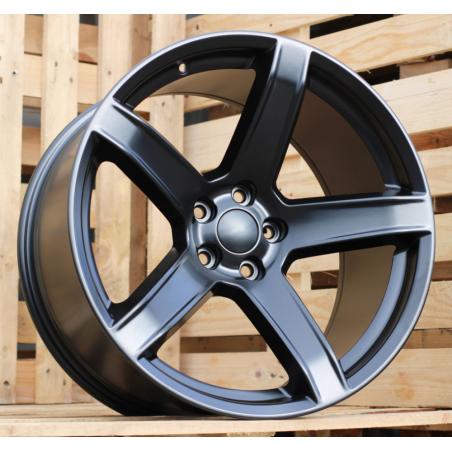 R20x9.5 5X115 ET 15 71.5 B1671 Black Half Matt (BLHM) For DODGE (Z2+Z1) (Rear+Front)