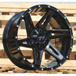 R20x10 12X135/139 ET M12 106.1 B1676 Black (BL) For 4X4 (K3) (Milling Rivets)