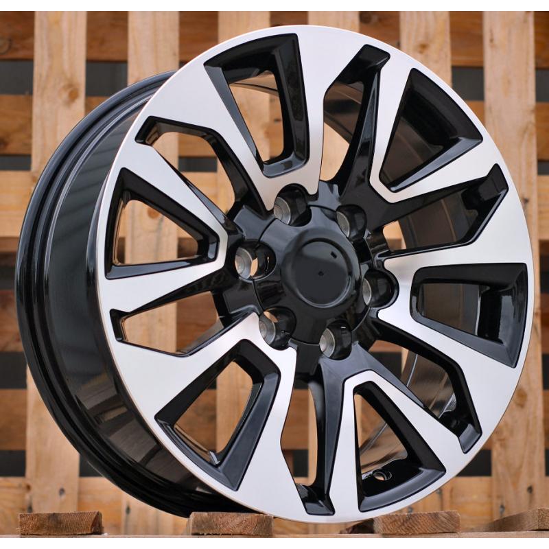 R19x7.5 6X139.7 ET 25 106.1 B1743 Black Polished (MB) For 4X4 (Z1+Z4) (TOYOTA) R19x7.5 6X139.7 ET 25 106.1 B1743 Black Polished (MB) For 4X4 (Z1+Z4) (TOYOTA)
