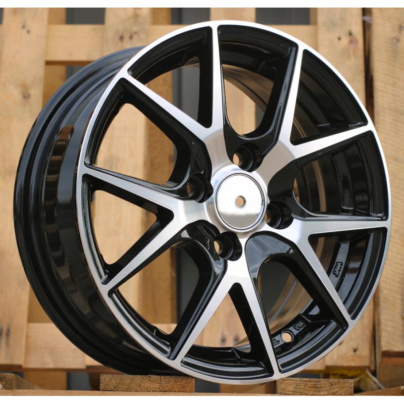 R14x5.5 4X100 ET 43 60.1 B1795 Black Polished (MB) For RACIN (P) R14x5.5 4X100 ET 43 60.1 B1795 Black Polished (MB) For RACIN (P)