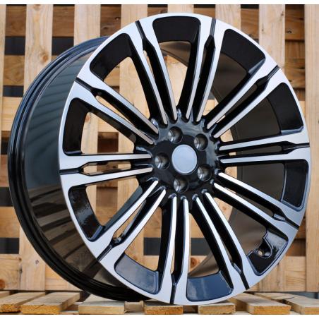 R22x9.5 5X108 ET 45 63.3 B1808 Black Polished (MB) For LAND (P)