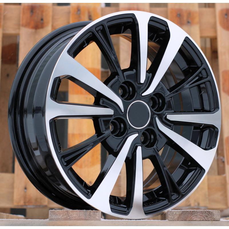 R14x5.5 4X100 ET 40 54.1 B1846 Black Polished (MB) For TOYOT (Z4) R14x5.5 4X100 ET 40 54.1 B1846 Black Polished (MB) For TOYOT (Z4)