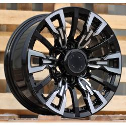 R17x8 6X139.7 ET 10 110.1 B1865 Black Polished (MB) For 4X4 (K3)