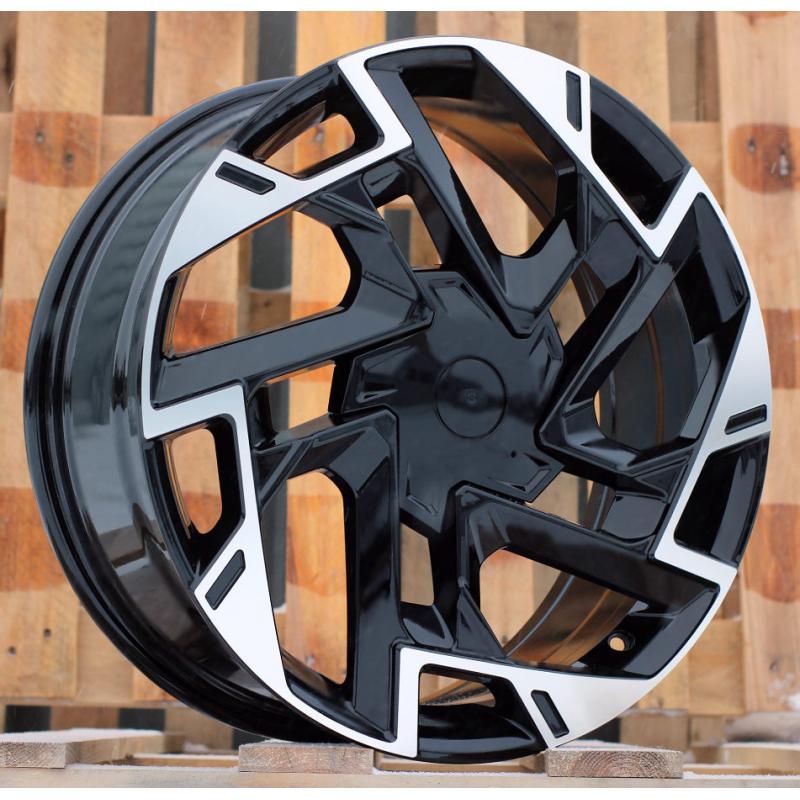 R18x7.5 5X114.3 ET 51 67.1 B1927 (BK1223) Black Polished (MB) For KIA (K2) (NEW Model SPORTAGE) R18x7.5 5X114.3 ET 51 67.1 B1927 (BK1223) Black Polished (MB) For KIA (K2) (NEW Model SPORTAGE)