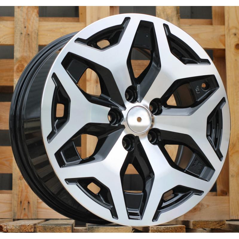 R17x7 5X114.3 ET 48 56.1 B2042 Black Polished (MB) For SUBAR (P+R) R17x7 5X114.3 ET 48 56.1 B2042 Black Polished (MB) For SUBAR (P+R)