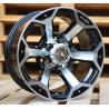 R15x10 6X139.7 ET M44 110.1 BK321 Black Polished (MB) For 4X4 (R)