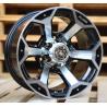 R16x8 5X139.7 ET 0 110.5 BK321 Black Polished (MB) For 4X4 (Z2)