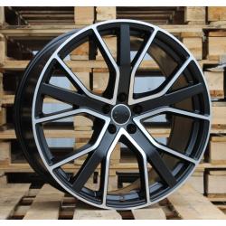 R19x8.5 5X112 ET 40 66.5 B5131 (BY1178) Black Polished Half Matt+Powder Coating (MBHMPC) For AUD (P+P2)