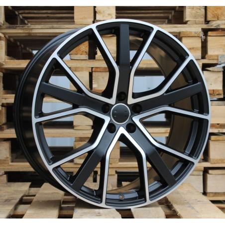 R19x8.5 5X112 ET 40 66.5 B5131 (BY1178) Black Polished Half Matt+Powder Coating (MBHMPC) For AUD (P+P2)