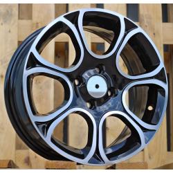 R15x6 4X98 ET 35 58.1 B5164 Black Polished (MB) For FIAT (R)