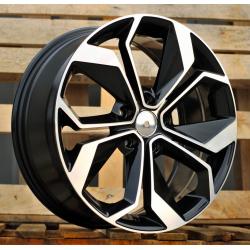 R17x7 5X114.3 ET 45 66.1 B5168 Black Polished (MB) For RENAU (P+R)