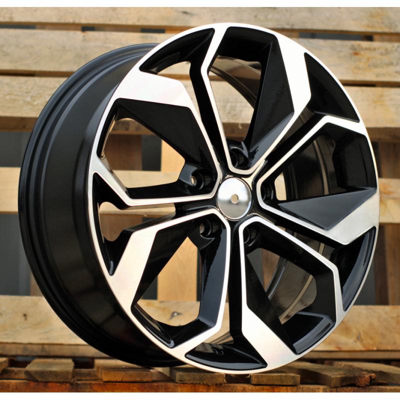 R17x7 5X114.3 ET 45 66.1 B5168 Black Polished (MB) For RENAU (P+R) R17x7 5X114.3 ET 45 66.1 B5168 Black Polished (MB) For RENAU (P+R)
