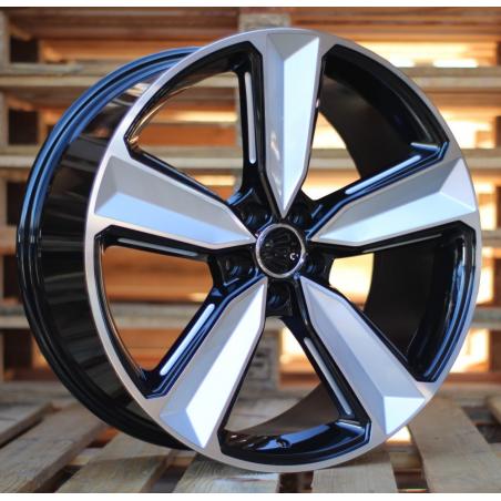 R20x9 5X112 ET 31 66.5 A5470 (IN5400) Black Polished (MB) For AUD (P2)