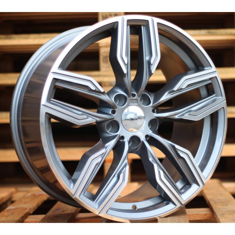 R19x9.5 5X120 ET 33 72.6 B5181 Grey Polished (MG) For BMW (N) ((AKC 70 Eur)) R19x9.5 5X120 ET 33 72.6 B5181 Grey Polished (MG) For BMW (N) ((AKC 70 Eur))