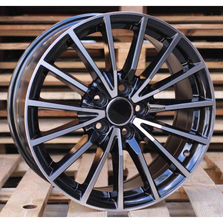 R17x7.5 5X112 ET 42 66.5 B5246 Black Polished (MB) For AUD (R)