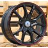 R16x7 5X114.3 ET 40 67.1 B5253 Black Half Matt+Red Lip (BLHMRL) For RACIN (R)