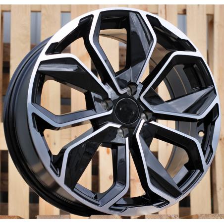 R16x6.5 4X100 ET 40 60.1 B5296 (BY1381) Black Polished (MB) For RENAU (R+Z4)