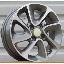 R14x5 4X100 ET 41 54.1 B5387 Grey Polished (MG) For HYUND (L3)
