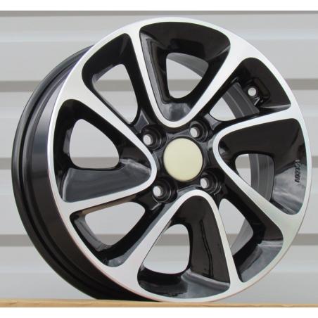 R14x5 4X100 ET 41 54.1 B5387 Black Polished (MB) For HYUND (D4)