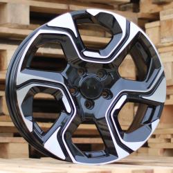 R18x7 5X114.3 ET 45 64.1 B5389 Black Polished (MB) For HOND (L5)