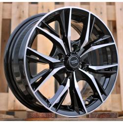 R14x6 4X100 ET 40 60.1 B5400 Black Polished (MB) For RACIN (K4)