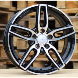 R17x7.5 5X112 ET 45 66.6 B5434 Black Polished (MB) For MER (K4)