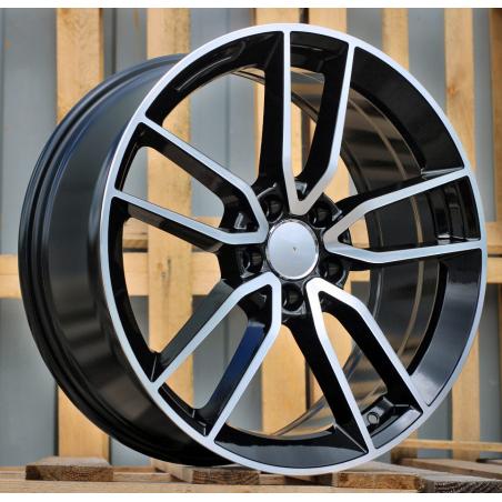 R17x7.5 5X112 ET 45 66.6 B5461 Black Polished (MB) For MER (D4)