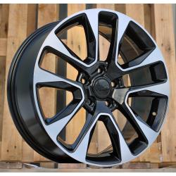 R20x8 5X127 ET 50 71.5 B5536 Black Polished (MB) For JEEP (K4)