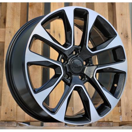 R20x8 5X127 ET 50 71.5 B5536 Black Polished (MB) For JEEP (K4)