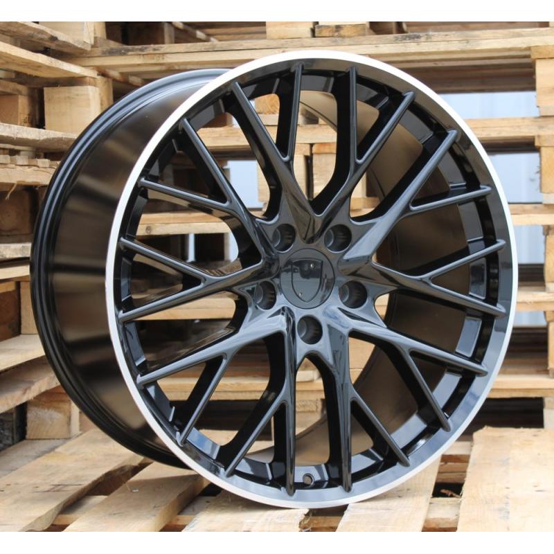 R21x9.5 5X130 ET 61 71.6 B5541 (TXRGW1847) Black+Polished Lip (BLPL) For PORCH (K3) (FORGED (Rear+Front)) R21x9.5 5X130 ET 61 71.6 B5541 (TXRGW1847) Black+Polished Lip (BLPL) For PORCH (K3) (FORGED (Rear+Front))